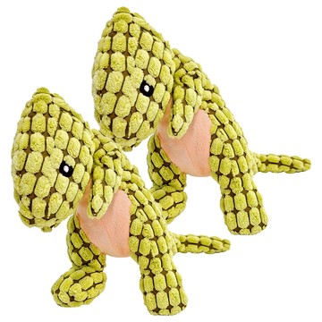 寵物夢工廠 恐龍造型啾啾玩具  綠色  2個  30 x 12cm