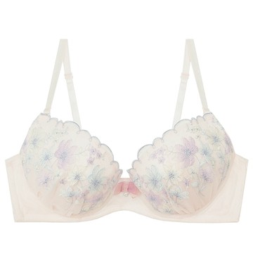 FLORA LOVELY 甜秘密 B~F罩杯成套日本內衣-白色