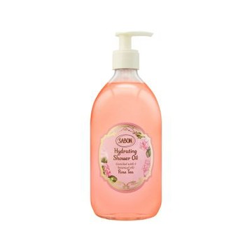 SABON 全新升級玫瑰茶語輕潤沐浴油(500ml) 帶壓頭_國際航空版
