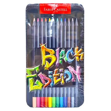 FABER-CASTELL 輝柏 116413 黑旋風極軟油性色鉛筆  12色  1組