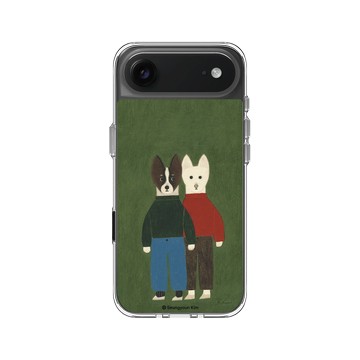 iPhone Air Clear Case（相機按鈕） 透明 - Seungyoun Kim - 紅綠狗狗朋友 Chamo & Mile