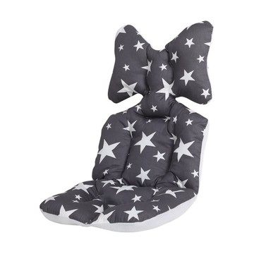 JoyNa - 嬰兒推車坐墊-黑白五角星