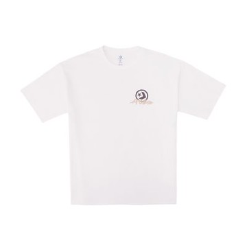 Converse Jersey Graphic Loose Tee 短袖 男款 女款 米白色 印花 UCJ419-W2Y