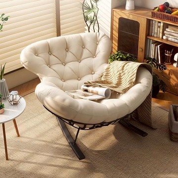 搖搖椅秋冬家用大人懶人沙發蝸牛躺椅輕奢網紅單人搖椅陽臺休閒椅