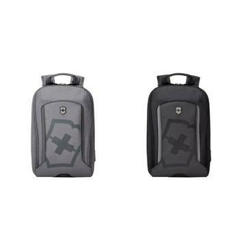 【Victorinox 瑞士維氏】Touring 2.0後背包(30x17x43cm)-灰/黑【墊腳石】
