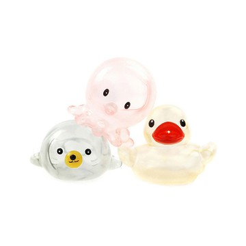 Toyroyal 洗澡玩具-透明軟膠動物組