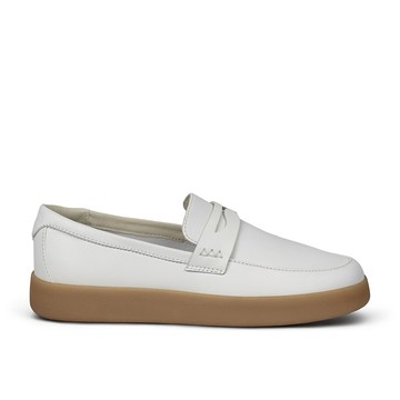 Clarks 藝動系列-Craft Lite Loaf女款真皮舒適通勤樂福鞋(白色) CLF32170C