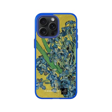 iPhone 15 Pro Max Clear 激光藍 - Van Gogh Museum - 鳶尾花