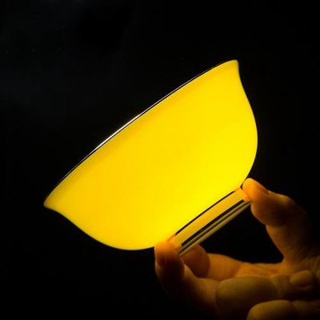 釉下彩碗米飯碗描金創意家用單個輕奢中式高腳防燙景德鎮陶瓷餐具