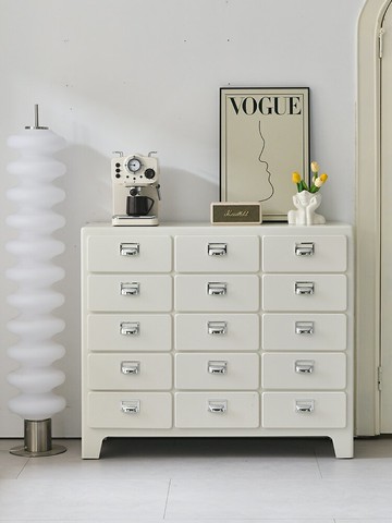 日式復古餐邊櫃家用客廳臥室十五抽屜斗櫃儲物收納裝飾櫃子ins風110YJ 公司貨 快速寄出