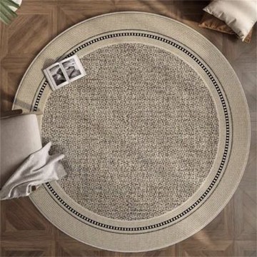 【匠俱】圓形地毯-直徑100cm(客廳中古風沙發茶幾地毯 衣帽間床邊墊 轉椅墊)