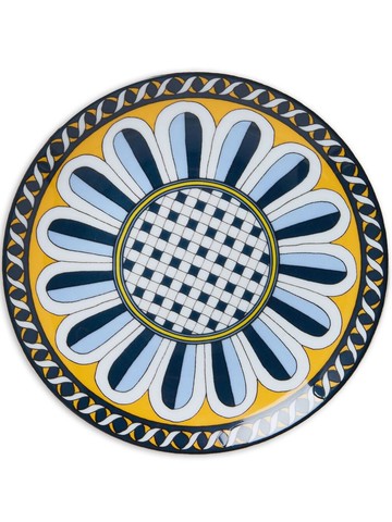 La DoubleJ - graphic-print porcelain plate - unisex - Porcelain - One Size - Blue