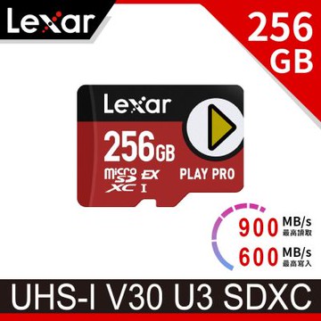 Lexar PLAY PRO microSDXC Express  256GB 超高速記憶卡(Switch 2專用)