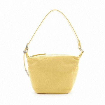 FIRANO- YELLOW 真皮革2 way 手提/斜背包(鵝黃色)