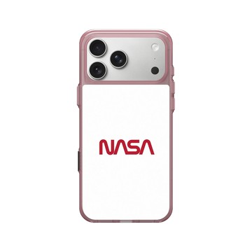 iPhone 17 Pro Max Clear (相機按鈕) 晶醺玫 - NASA - The Worm (White)