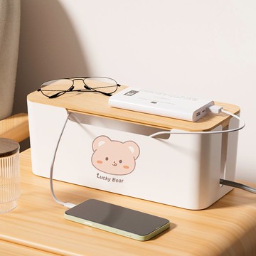 插座插排固定器插線板機頂盒路由器放置架電源線數據線桌面收納盒 pb6161