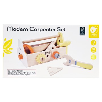 Classic WORLD 客來喜 手提工具盒  原木色  1個