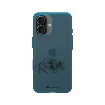 iPhone 17 Clear (相機按鈕) 夜幕藍 - Kerby Rosanes - 犀牛 - 黑