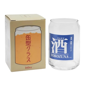 sunart 罐形玻璃杯  透明  1入