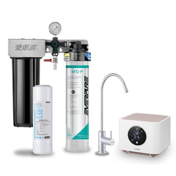 EVERPURE 櫥下型 PURVIVE Duo-4FC-P無鉛龍頭兩道式生飲淨水器(前置樹脂)