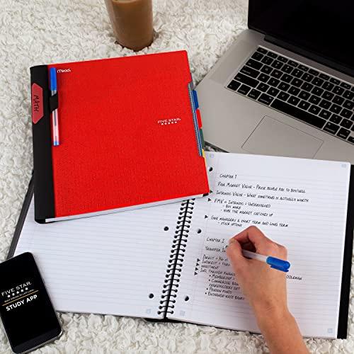 (Red) Five Star Advance Spiral Notebook  Subject  College Rule 