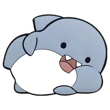 CCHING 青青文具 鯊西米 氣囊手機支架  1個  擠擠 藍色 + 白色