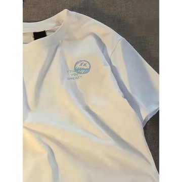 純棉短袖t恤男士夏季新款男裝韓版汗衫寬松痞帥圓領半袖情侶上衣