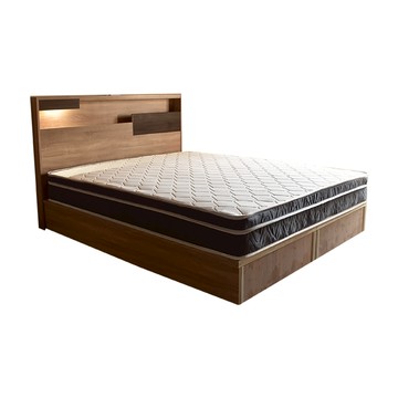 IHouse-日系夢幻100五星級 房間3件組(片+底+備長炭墊)5尺梧桐