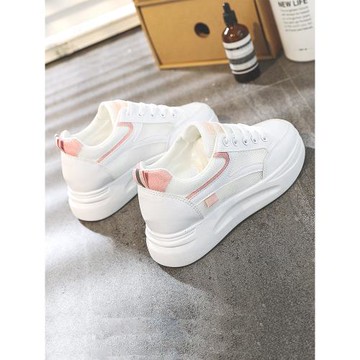 內增高小白鞋女款2025春秋新款百搭帆布厚底板鞋夏季鞋子透氣女鞋