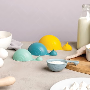 OTOTO Shelly 量杯量匙套裝 一組四入 食品級PP材質 不含雙酚A(BPA Free)  17 x 9 x 5.5 cm  1個