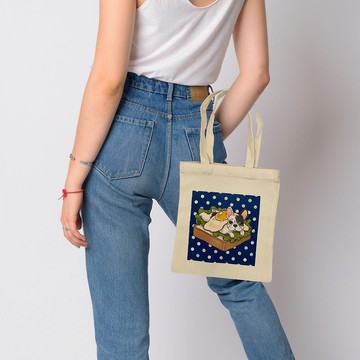 環保單肩包  |  吐司法鬥 | 中袋