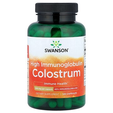 Swanson Vitamins, 高免疫球蛋白初乳，120 粒膠囊（每粒膠囊 500 毫克）