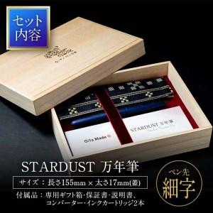 ふるさと納税 STARDUST 万年筆 (ミッドナイトブルー：細字・F) 文房具 文具 ペン 筆記用具 贈り物 大分県 佐伯市 大分県佐伯市