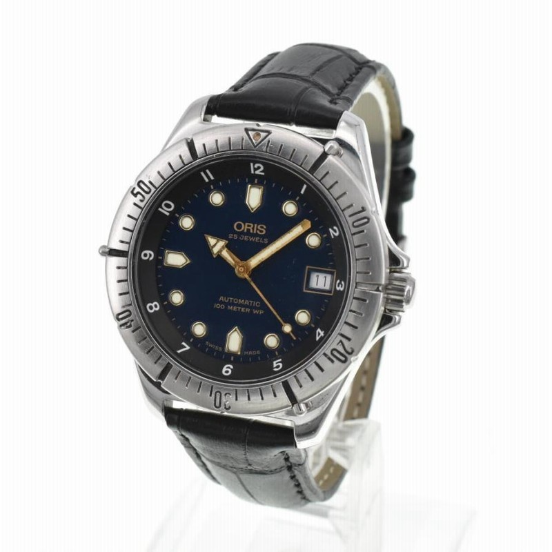 ORIS デイト7401自動巻き時計 200メートル防水 ORIS オリス 7490 デイト 自動巻き メンズ _831670 : CLOSER