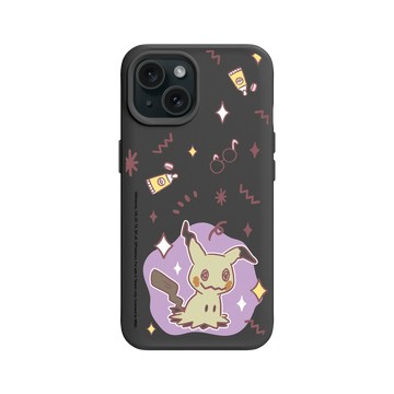 iPhone 15 SolidX 黑 - 寶可夢 Pokemon - 暖色系列-謎擬Q