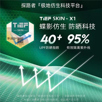 探路者蝶影仿生防曬大檐帽子