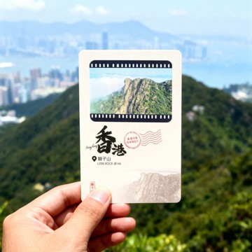底片明信片 九龍東篇 - 獅子山/彩虹邨/觀塘 香港特色 香港