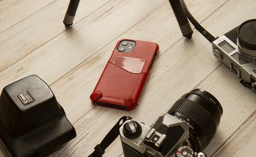 iPhone 12及12Pro 經典系列極簡款手機皮套 -辣椒紅