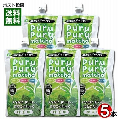 飲むこんにゃくゼリー 抹茶味 130g×5本まとめ買いセット