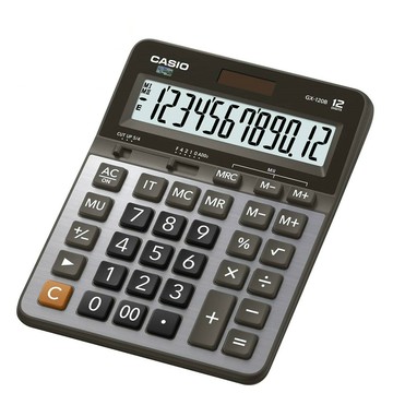 CASIO卡西歐•12位數雙電源商用計算機/GX-120B