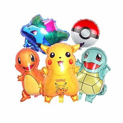 ポケモン バルーン 風船 ゼニガメ ピカチュウ ヒトカゲ フシギダネ モンスターボール 誕生日 パーティー 風船セット ポケットモンスター 可愛い 5 通販 Lineポイント最大get Lineショッピング