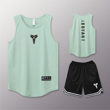 【夏季】運動背心套裝 篮球服套装美式坎肩背心网眼投篮训练服跑步健身比赛队服印字