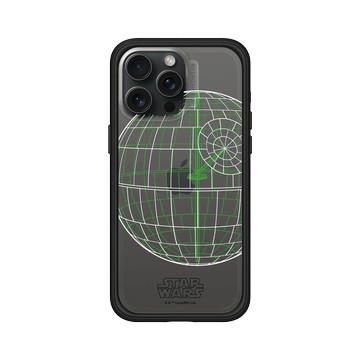 iPhone 15 Pro Max Mod NX 黑 - 迪士尼-星際大戰 Star Wars - 死星-線稿風格