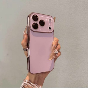 電鍍AG 磨砂啞光背板 加高鏡頭保護 防摔殼用於iPhone17 i16 手機殼 i15 i14 i13 i12 i11