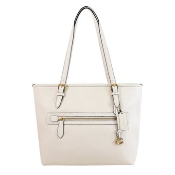 COACH CC395 Taylor 荔枝皮革可調式肩背托特包.白