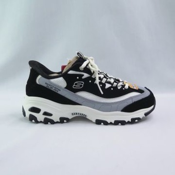 Skechers 150537WBKNT 女休閒鞋 D LITES 老爹鞋 寬楦 厚底 黑灰