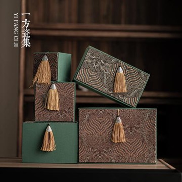 茶具收納盒高檔茶壺蓋碗禮盒紫砂壺盒子國風包裝盒帶手提袋