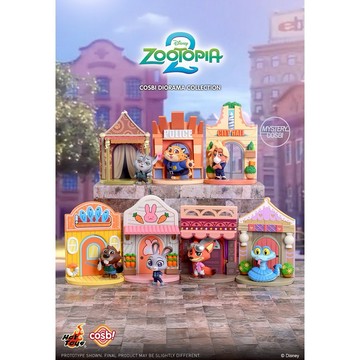 【野獸國】動物方城市2 Q版公仔 第2彈 場景款 盲盒單入｜HOT TOYS CBX304