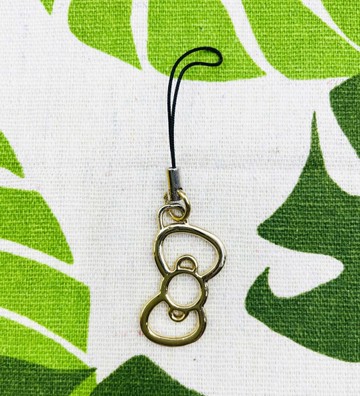 【震撼精品百貨】Hello Kitty 凱蒂貓~日本SANRIO三麗鷗 KITTY手機吊飾-蝴蝶結黑*80265