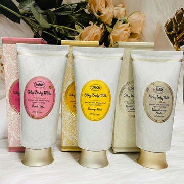 潼漾小舖 sabon 絲綢身體乳 200ml 經典plv/玫瑰茶/香芒奇異果/茉莉花語/白茶